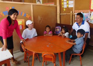 Niños de inicial.