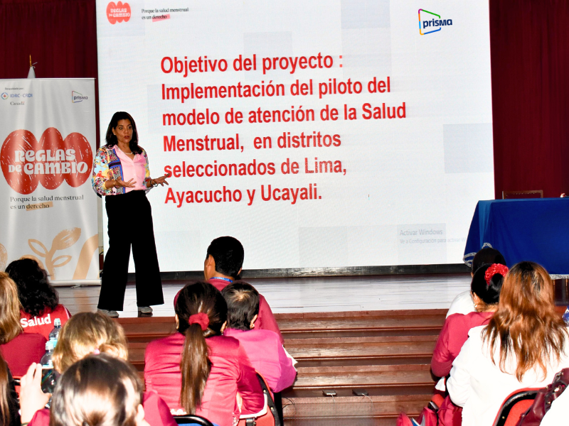 Presentación de proyecto reglas de cambio -salud menstrual en adolescentes - prisma ong