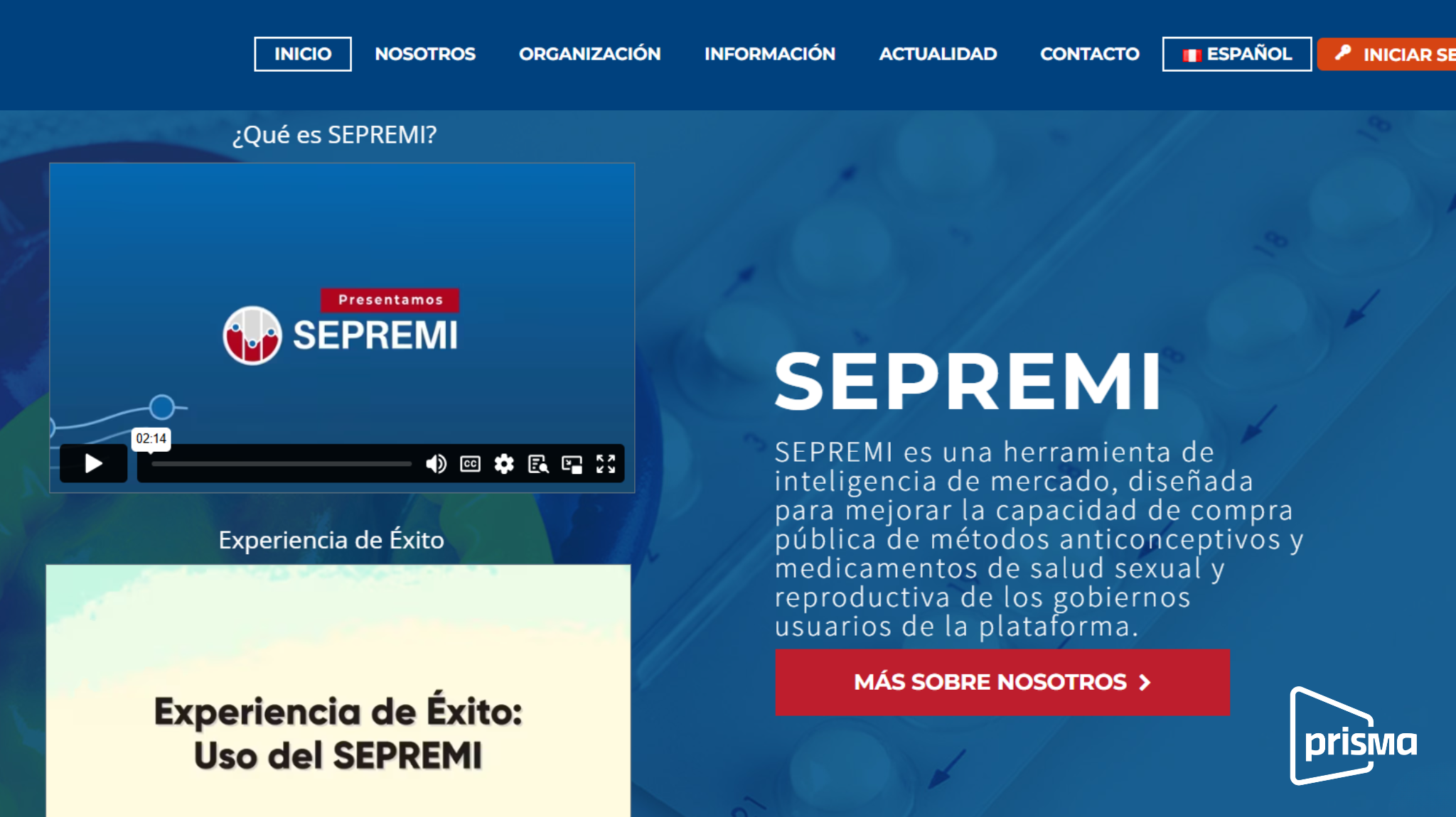 SEPREMI: primera plataforma virtual para el seguimiento de precios de insumos y medicamentos para la Salud Sexual y Reproductiva - PRISMA ONG