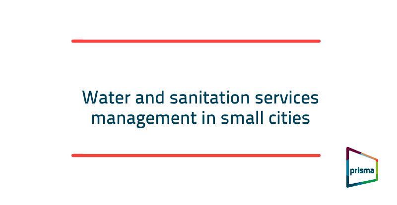 Water and sanitation services management in small cities