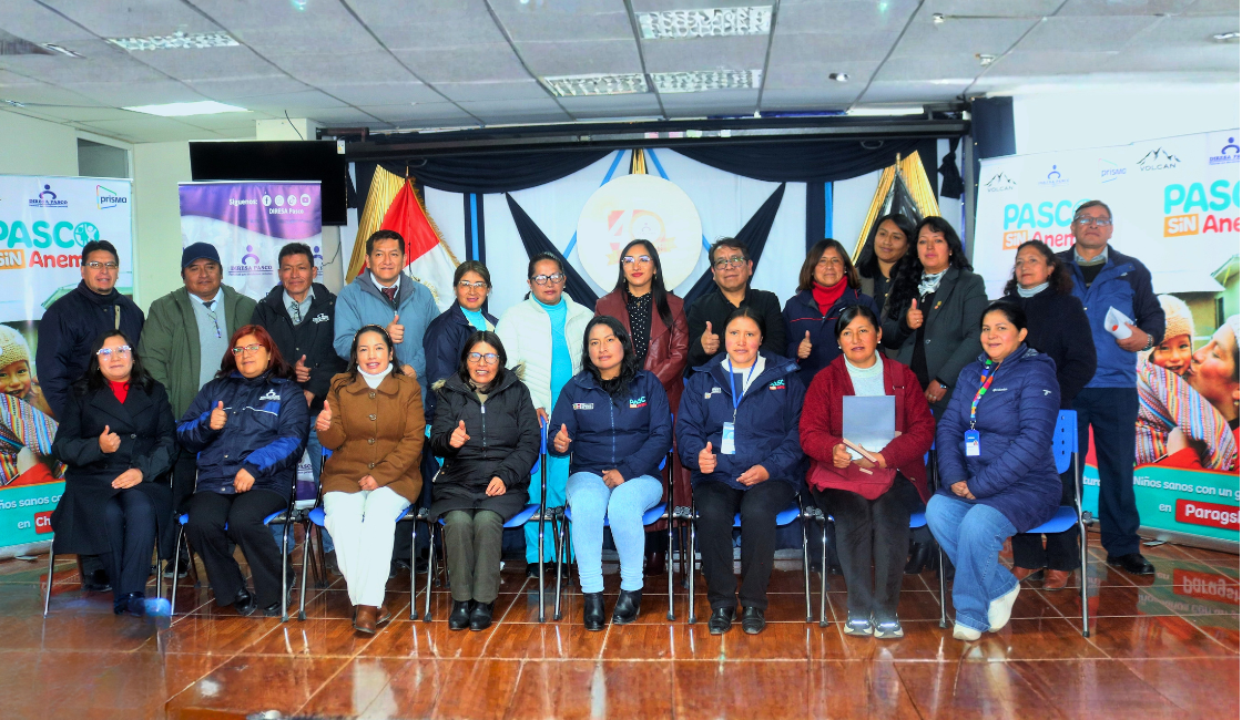 Presentación del informe final del proyecto Pasco Sin Anemia en DIRESA Pasco